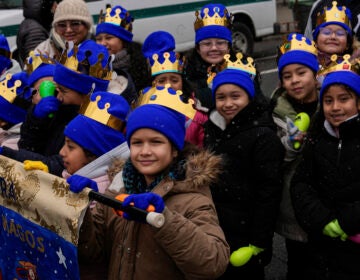 Three Kings Day New York Kids carry a banner during El Museo del Barrio's 47th annual Three Kings Day parade in New York