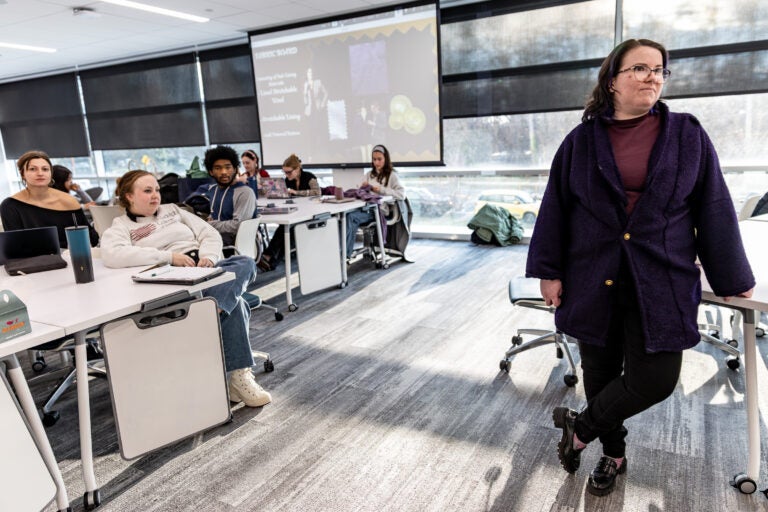 Rachel Updegrove in class