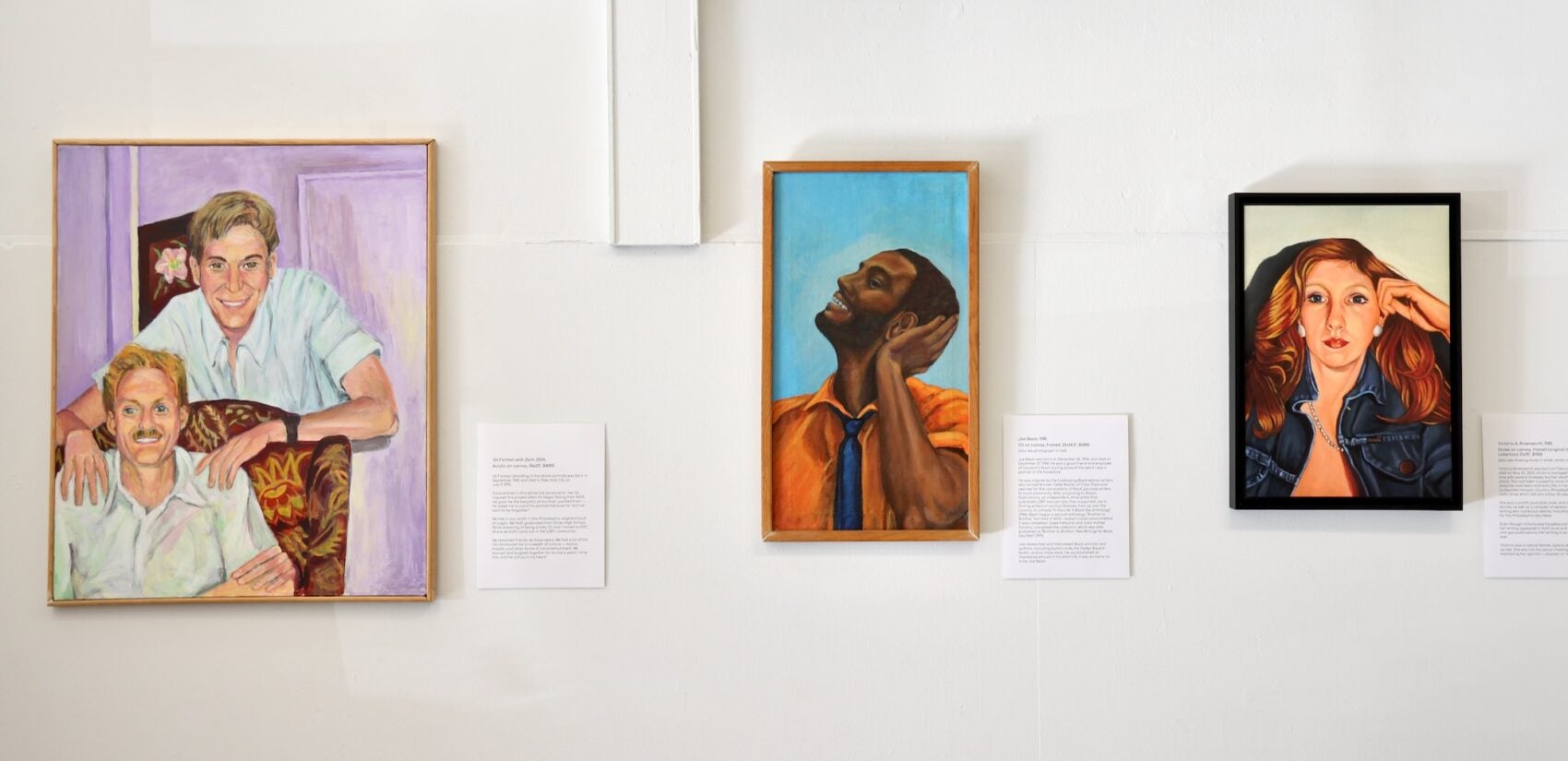 3 Arleen Olshan portrait paintings