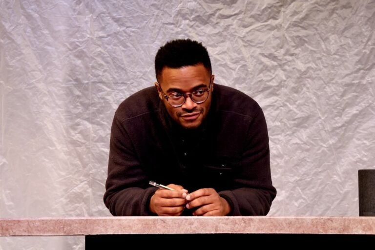 Newton Buchannan at rehearsal for Good Bones stage play