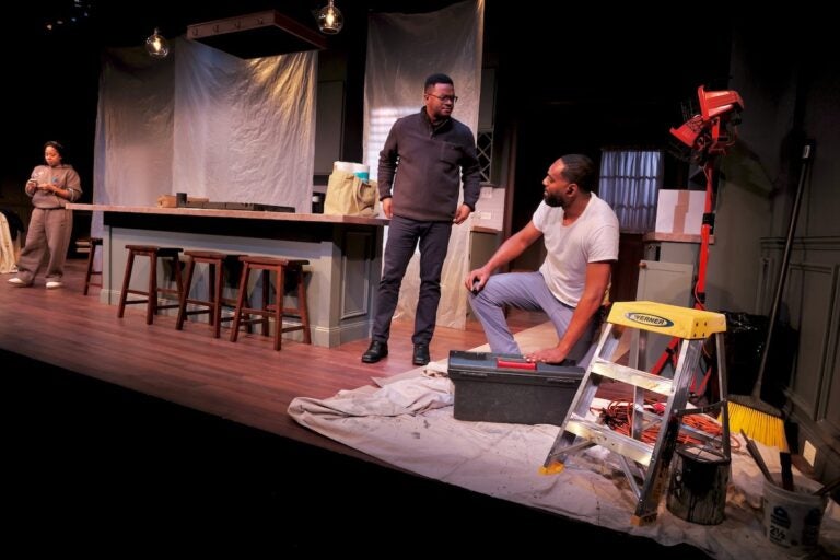 Actors at rehearsal for Good Bones play