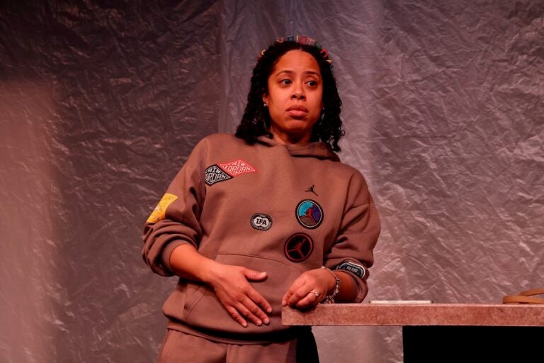 Taysha Marie Canales at rehearsal for Good Bones stage play