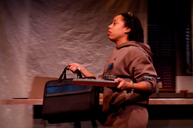 Taysha Marie Canales at rehearsal for Good Bones stage play