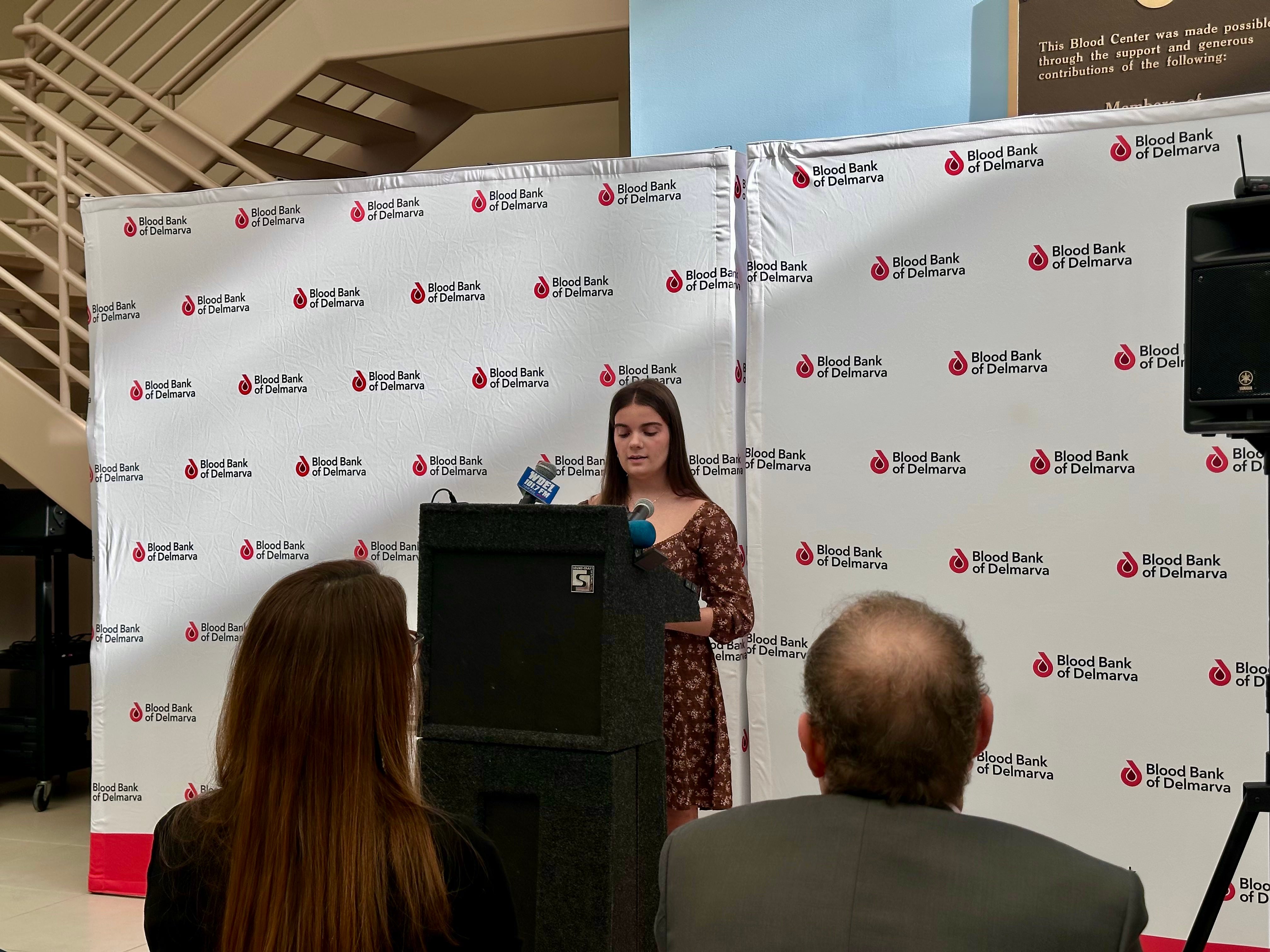 Peyton Harter speaks