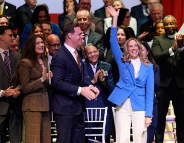 New Jersey Governor People stand and applaud for New Jersey Gov. Mikie Sherrill