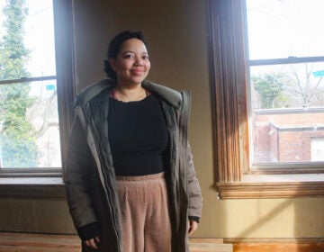 Autumn Nelson stands