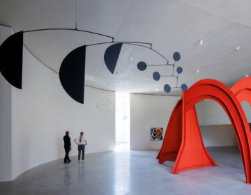 large sculptures at Calder Gardens