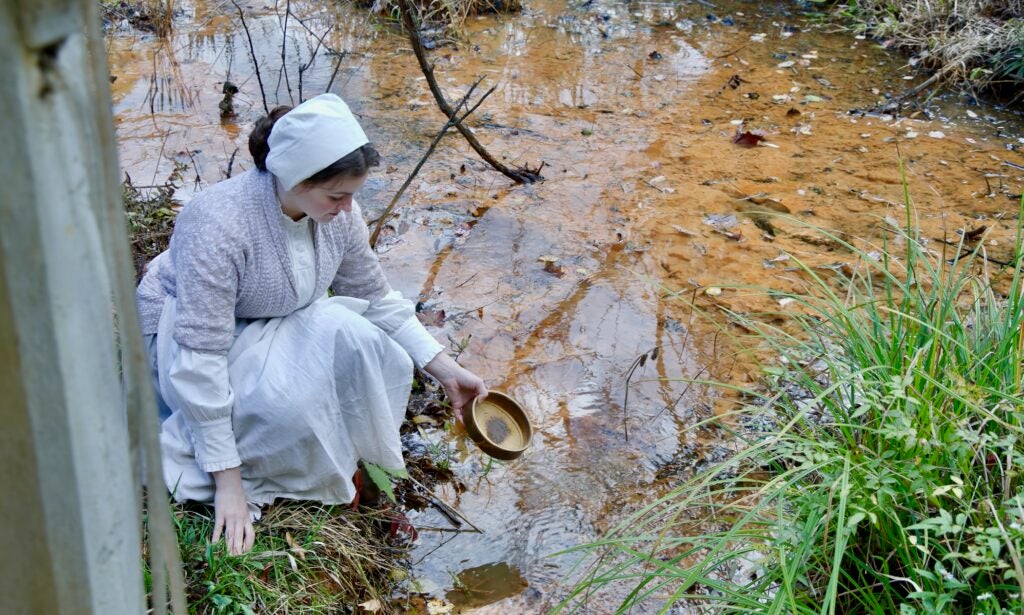 Yellow Springs got its name from the color of an iron-rich spring
