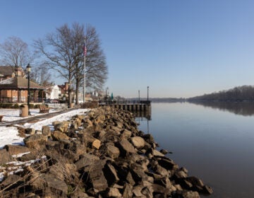The Delaware River near Bristol, Pennsylvania