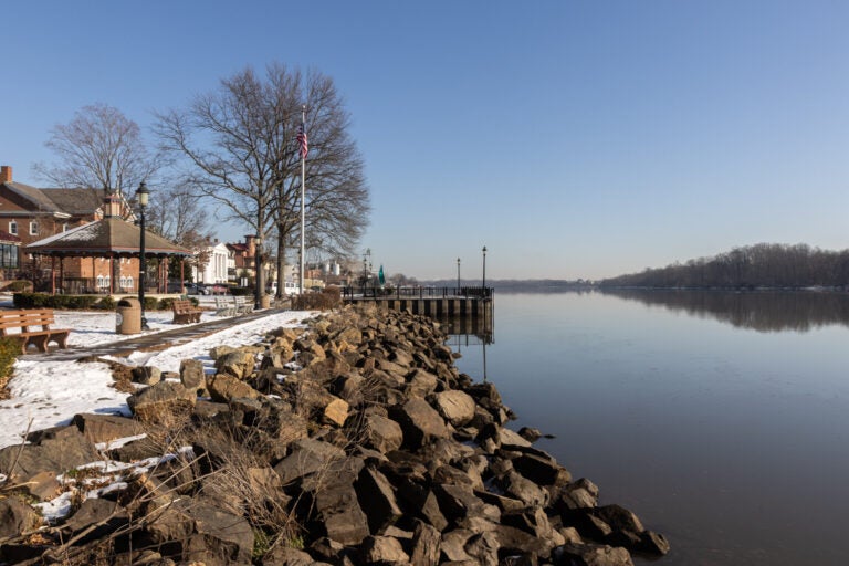 The Delaware River near Bristol, Pennsylvania