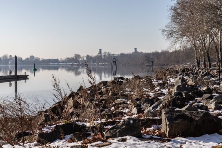 The Delaware River near Bristol, Pennsylvania
