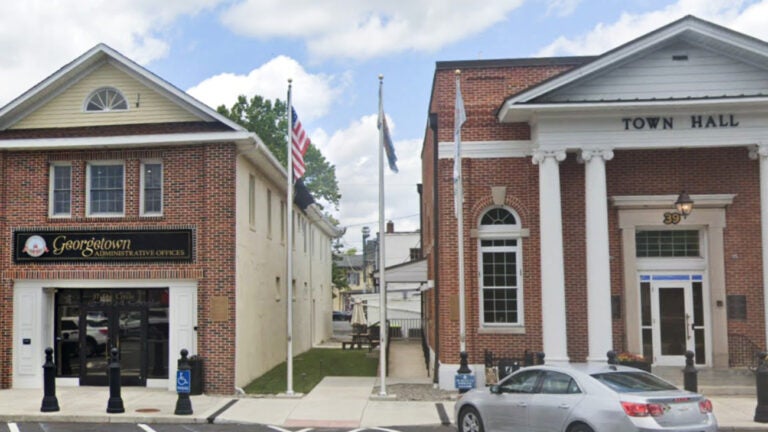 The town square in Georgetown, Delaware
