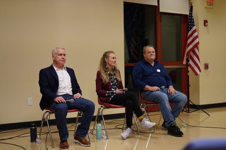Tracy Hunt, Lucia Simonelli and Rob Strickler sitting