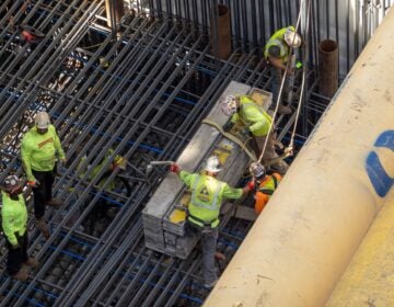 hudson-river-rail-tunnel-project-ap-2025-10-02 Construction workers working on the Hudson River rail tunnel project