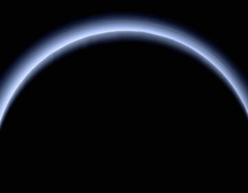 Space Beyond Pluto This image made available by NASA in March 2017 shows Pluto illuminated from behind by the sun as the New Horizons spacecraft travels away from it at a distance of about 120,000 miles. (NASA/Johns Hopkins University Applied Physics Laboratory/Southwest Research Institute via AP)