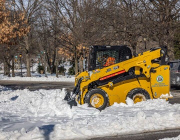 philadelphia-snow-cleanup-kp-012826-07 Philadelphia Parks and Recreation uses equipment to clear snow