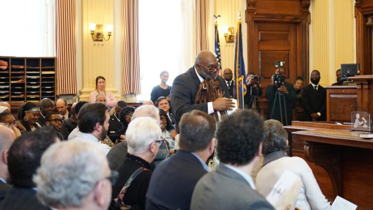 Delaware County Councilmember Richard Womack gets sworn in