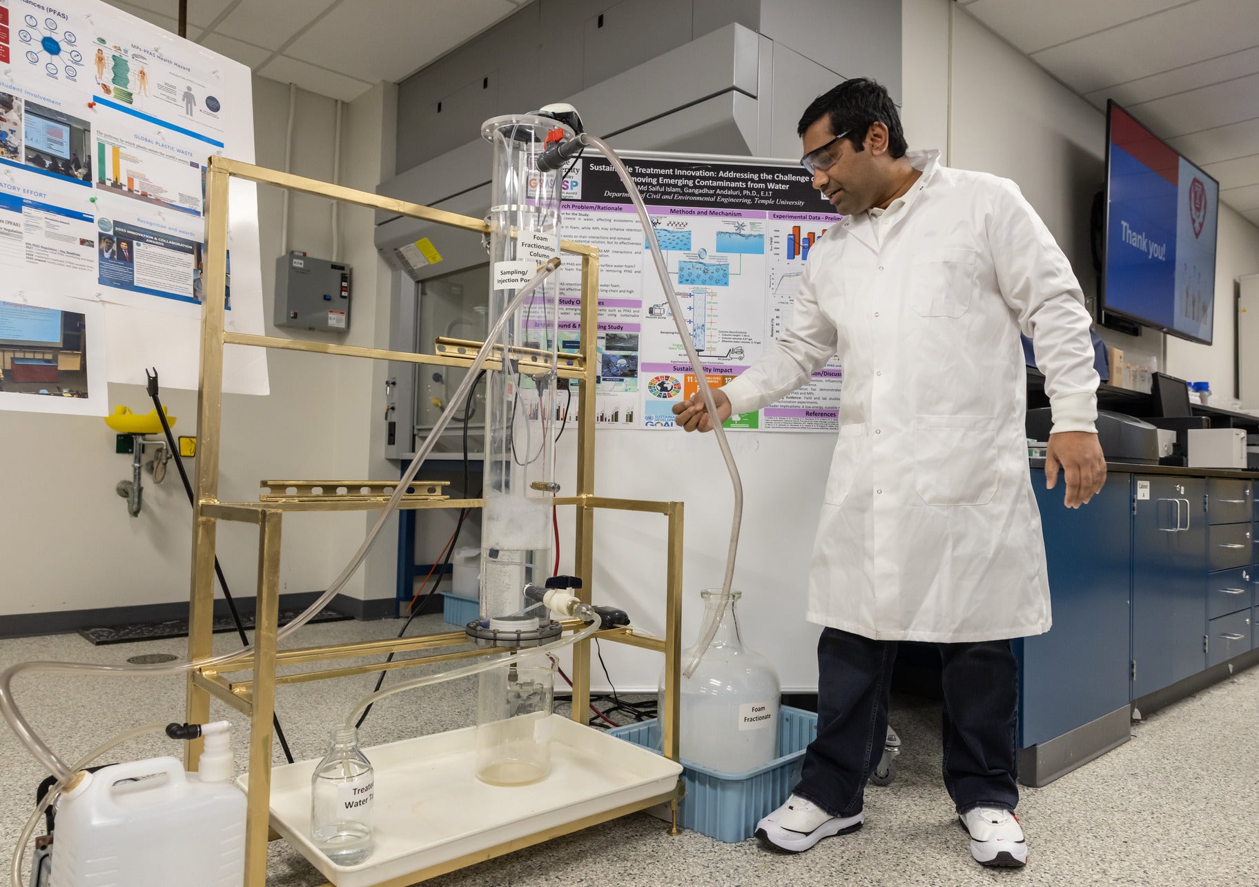 Temple researchers hope to remove PFAS, microplastics with sustainable treatment method