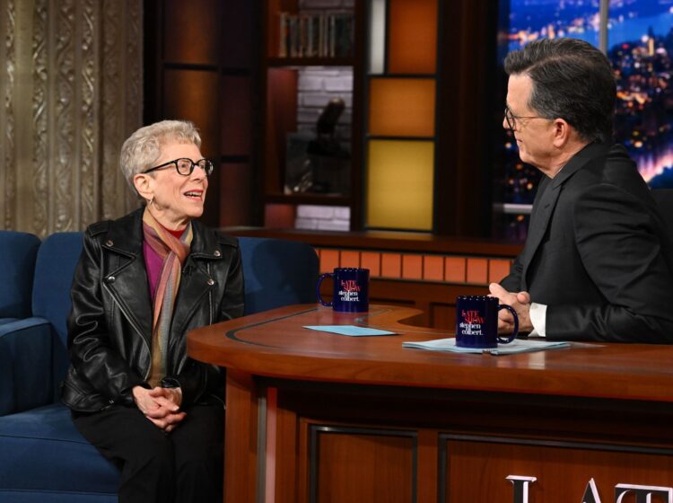 Terry Gross appeared on “The Late Show with Stephen Colbert”