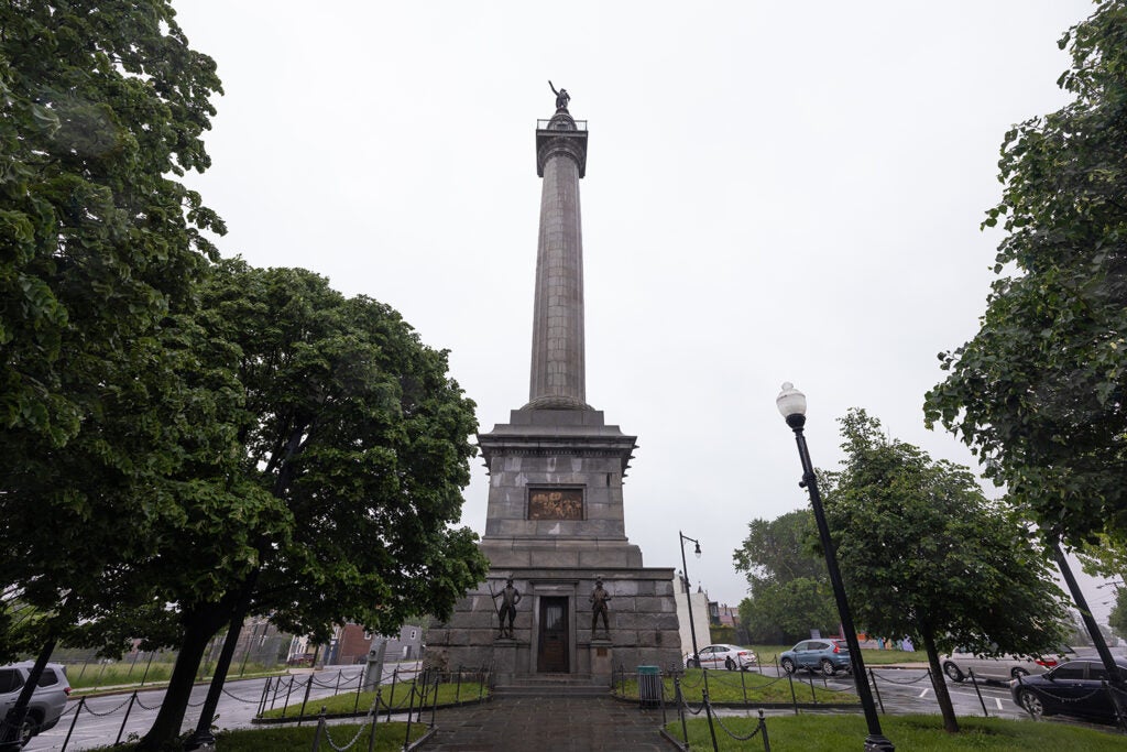 The Trenton Battle Monument in Trenton, New Jersey,