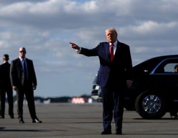 President Donald Trump points