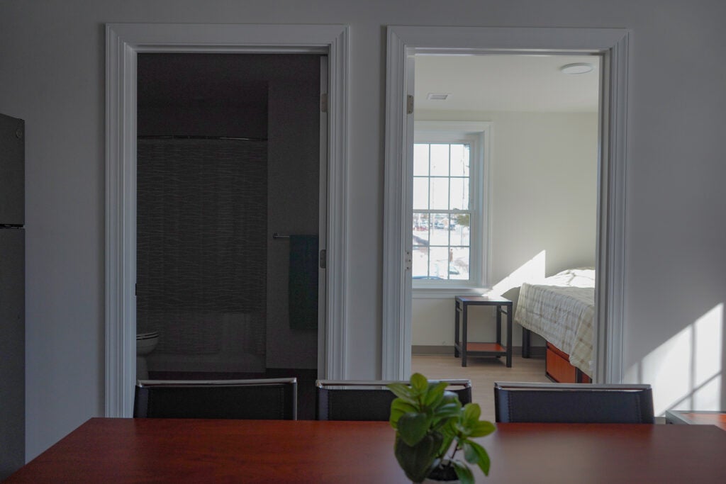 A look from the living room in the new apartments