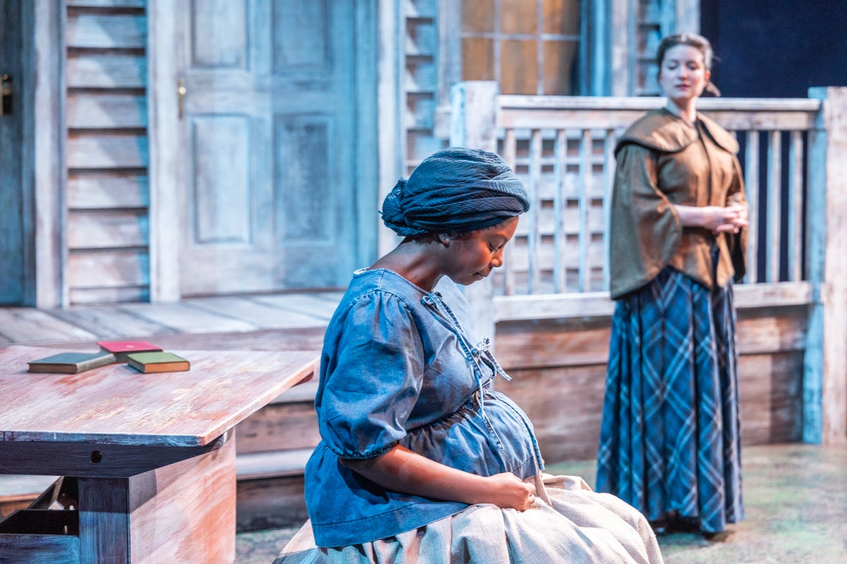 DeAnna Supplee (left) and Hannah Parke (right) portraying their characters