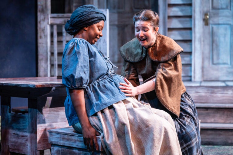 DeAnna Supplee (left) and Hannah Parke (right) portraying their characters