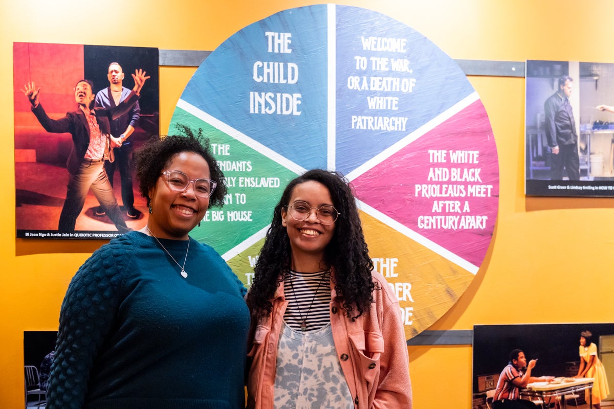 Kimille Howard (left) and Phaedra Michelle Scott (right) pose for photo