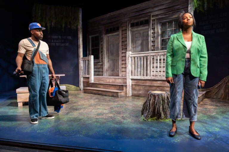 Tymothee Harrell (left) and DeAnna Supplee (right) portraying their characters