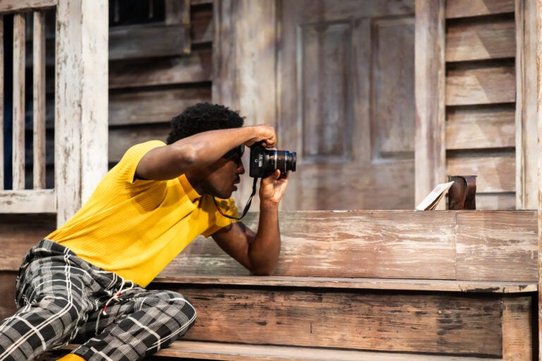 Tymothee Harrell taking photos