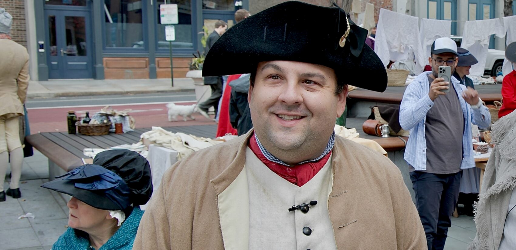 Justin Meinert looks on