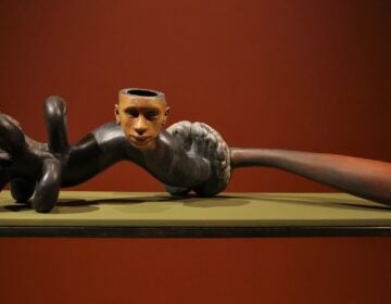 an art piece in the Syd Carpenter exhibit