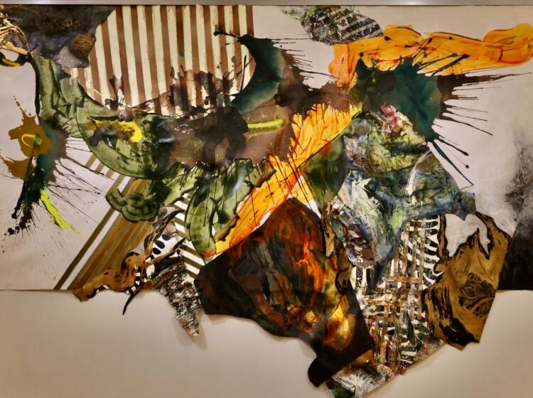 an art piece in the Re-Union exhibit