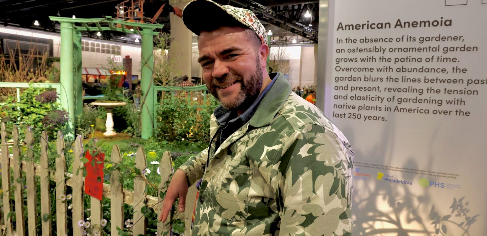 Kelly D. Norris at the flower show