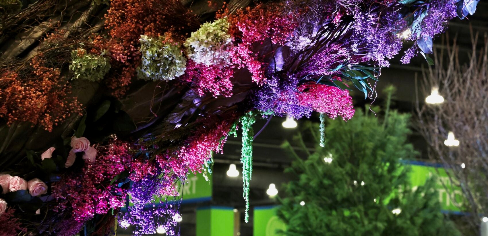The Pennsylvania Horticultural Society's grand entrance exhibit at the Philadelphia Flower Show