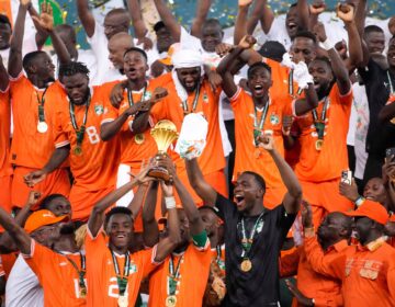fifa-world-cup-ivory-coast-bp-021726 FILE - Ivory Coast players celebrate