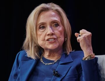 Philanthropy Clinton Global Initiative A close-up photo of Hilary Clinton