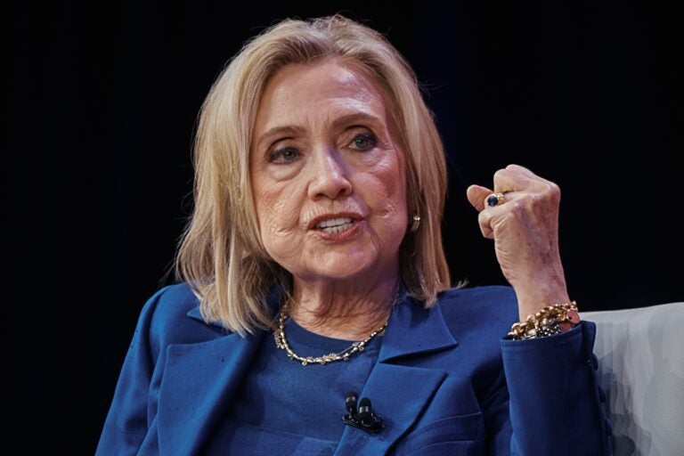 Philanthropy Clinton Global Initiative A close-up photo of Hilary Clinton