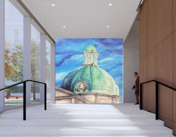 montgomery-county-courthouse-student-art-project-6 a rendering showing a student painting in the courthouse