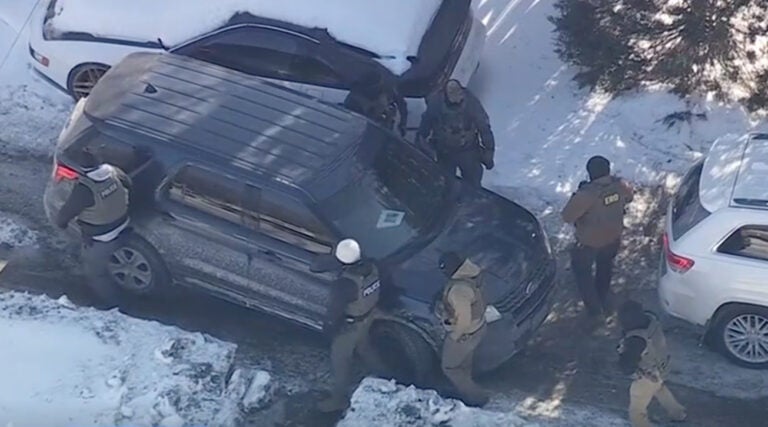 The scene at an ICE raid in Montgomery County, Pennsylvania