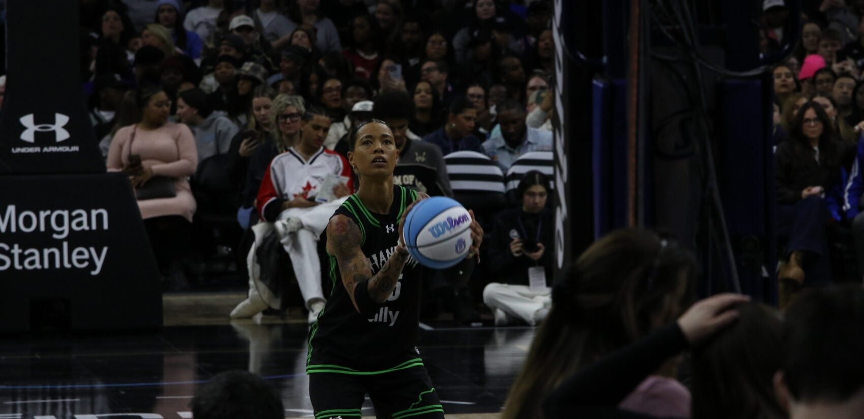 Natasha Cloud at the free throw line