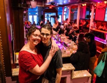 03-19-2026-k-paynter-vals-lesbian-bar-6 Julia Harris (left) and Clover Gilfor (right), partners and co-owners of Val’s lesbian bar