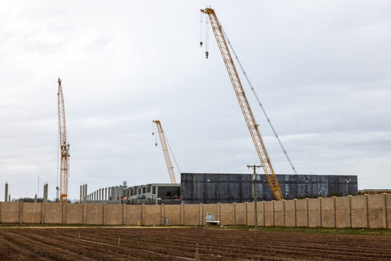 the data center in Vineland being constructed