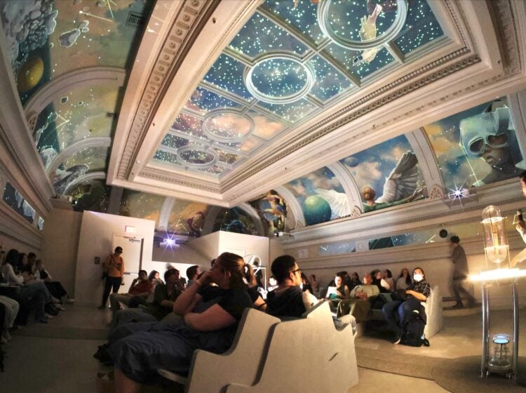 Meg Saligman's mural on the fifth floor of the Ministry of Awe