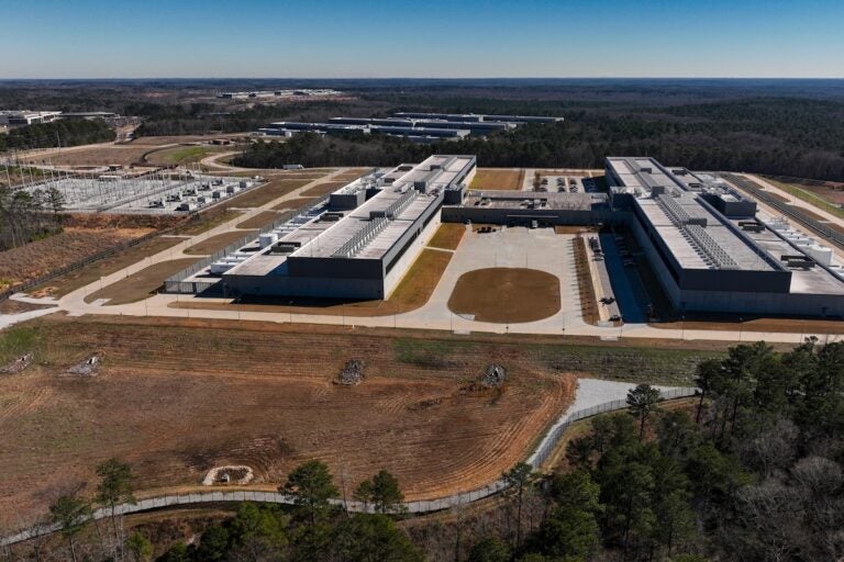 Meta's Stanton Springs Data Center is seen Tuesday, Jan. 13, 2026, in Newton County, East of Atlanta. (AP Photo/Mike Stewart)