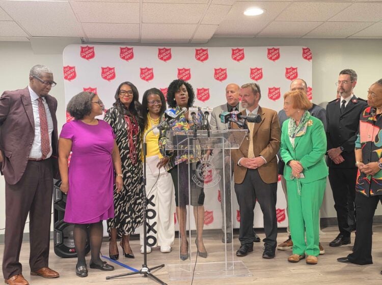 Mayor Cherelle Parker speaks