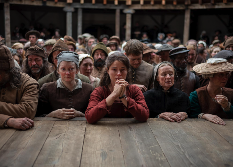 Jessie Buckley and Joe Alwyn in Hamnet