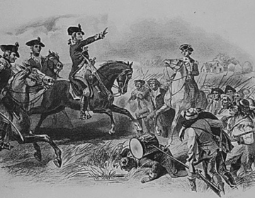 George Washington at the Battle of Monmouth in June of 1778, shortly after the British army left Philadelphia (Photo courtesy of the National Archives) 