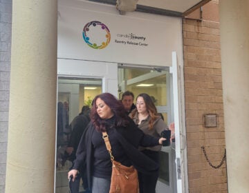 the door to the Camden County Department of Corrections’ Reentry Release Center